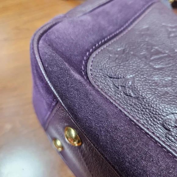 Auth Louis Vuitton Audacieuse Empreinte Suede and Leather MM - Picture 6 of 12